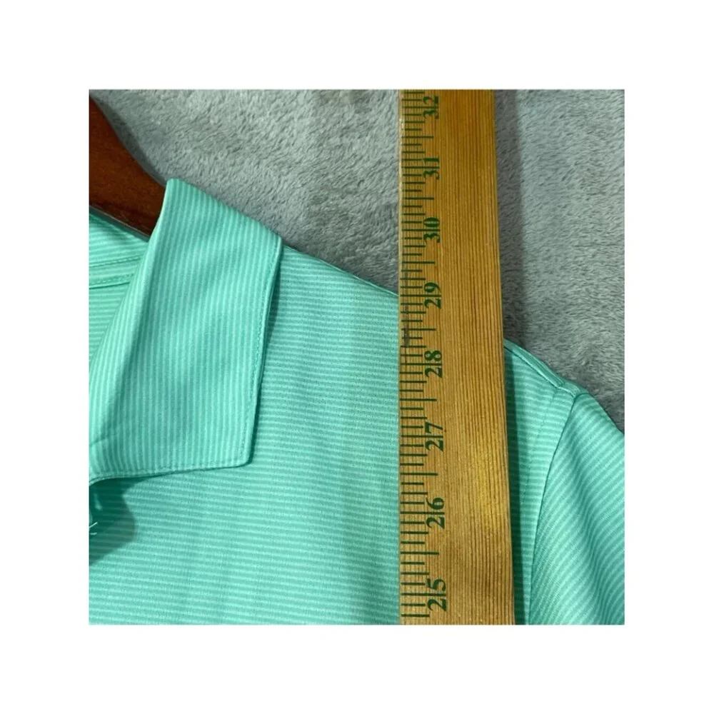 NWT Pebble Beach Men's L Mint Green Dry-Luxe Performance Polo